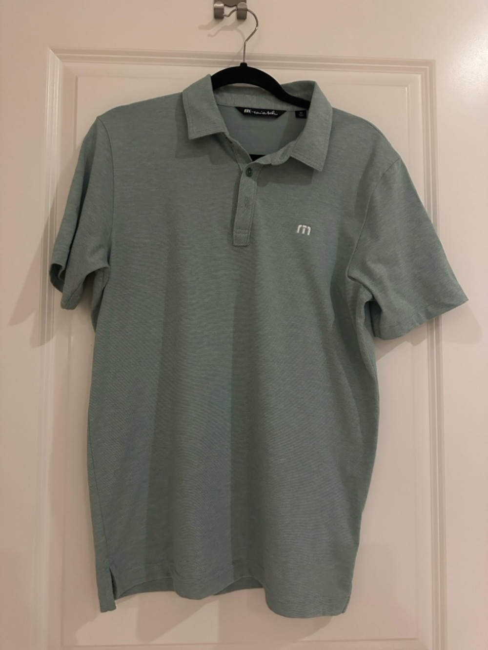 Travis Mathew Mint Polo with Subtle Logo